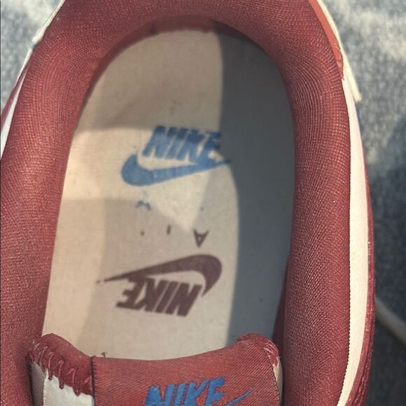 Nike Air Force 1 Athletic Shoes - White, Blue, Red - Picture 6 of 9